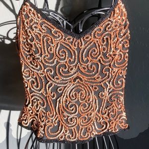 Silk beaded camisole